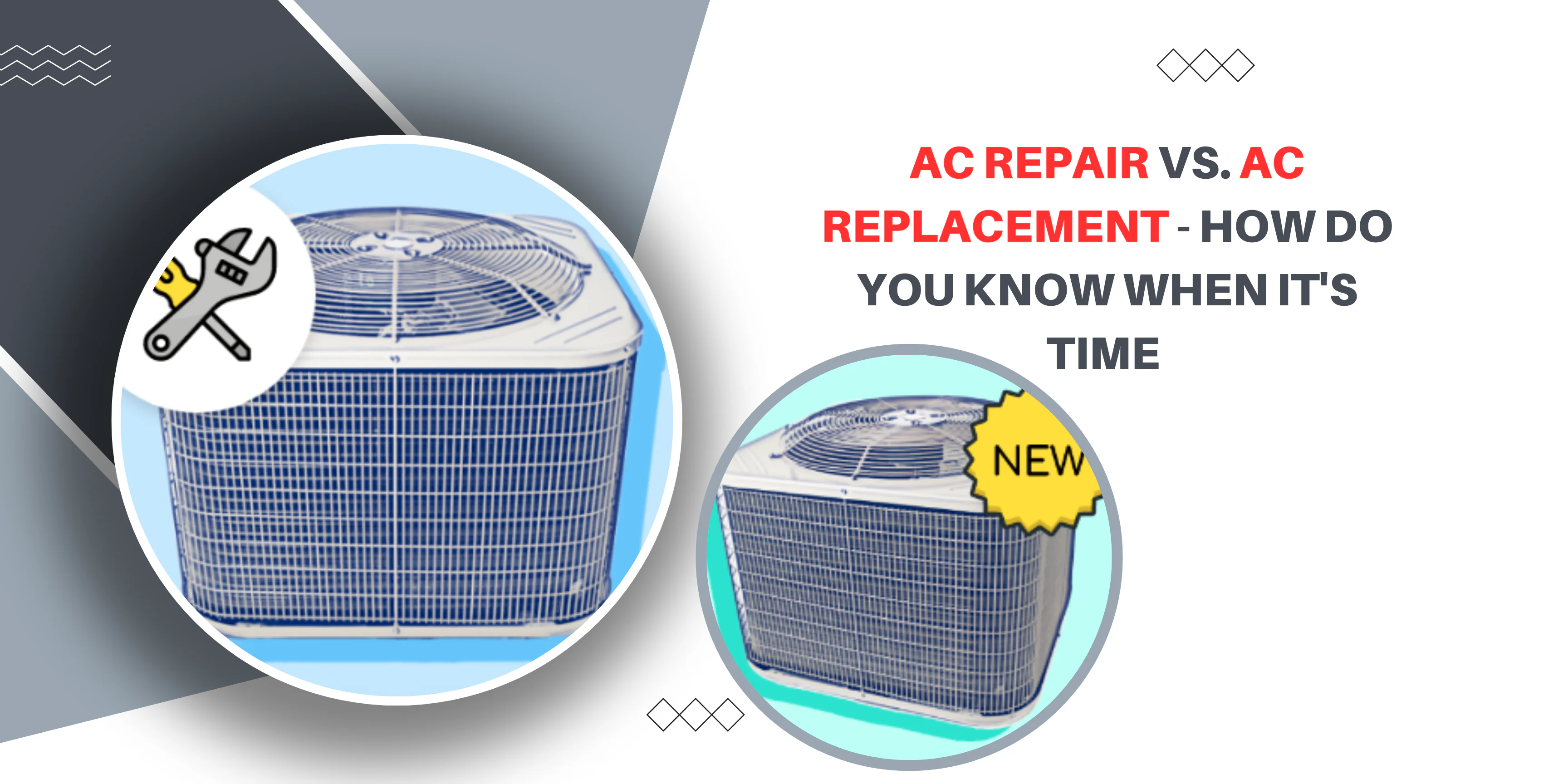 AC Repair Vs. AC Replacement – How Do You Know When It’s Time