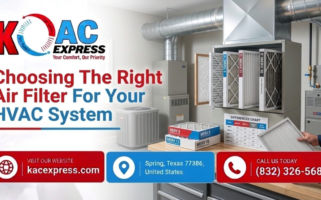 Choosing The Right Air Filter For Your HVAC System