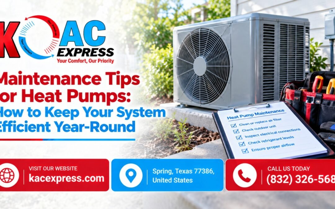 Maintenance Tips for Heat Pumps: How to Keep Your System Efficient Year-Round