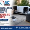 AC Installation Timeline in Spring TX Same-Day Service by KAC Express