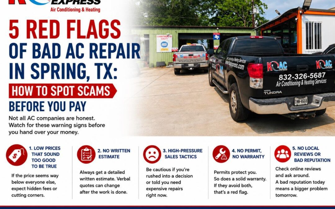 5 Red Flags of Bad AC Repair in Spring TX