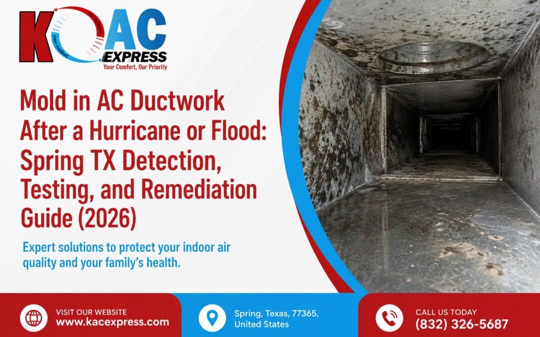 Mold in AC Ductwork After a Hurricane or Flood: Spring, TX Detection, Testing, and Remediation Guide (2026)
