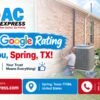 KAC Express Reaches 5 Stars on Google | HVAC Services Spring TX