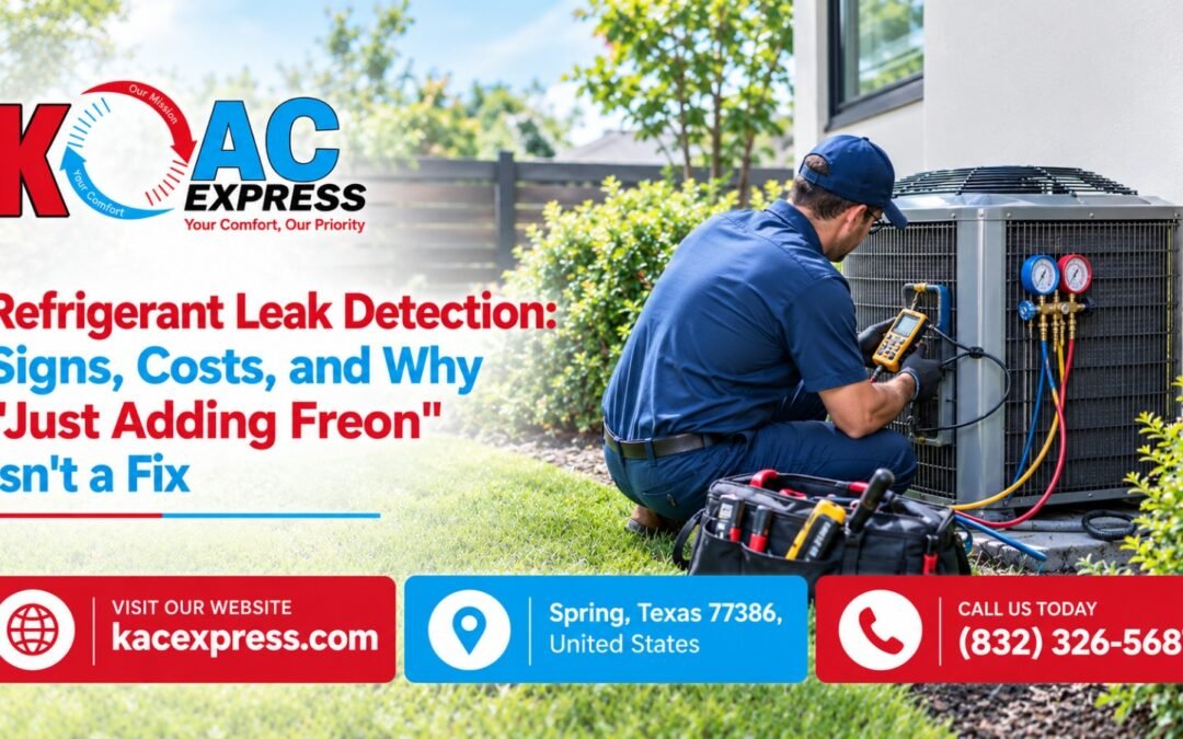Refrigerant Leak Detection: Signs, Costs, and Why “Just Adding Freon” Isn’t a Fix