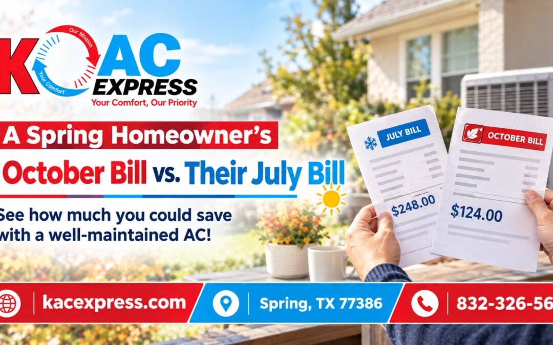 A Spring Homeowner’s October Bill vs. Their July Bill