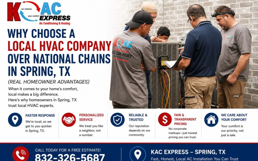 Local HVAC in Spring TX vs National Chains